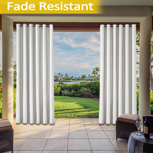 Cololeaf Outdoor Curtains  Waterproof for Patio - Fade Resistant Curtains  for Porch, Canvas Curtains Drapes Customizable