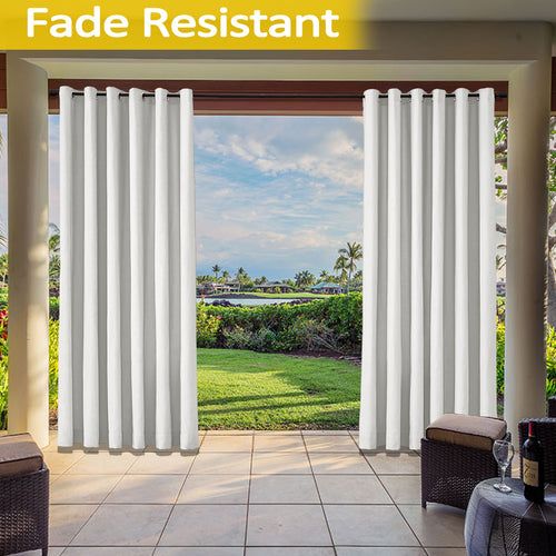 Cololeaf Outdoor Curtains  Waterproof for Patio - Fade Resistant Curtains  for Porch, Canvas Curtains Drapes Customizable